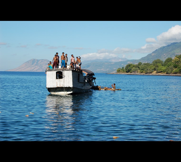 An inter-island ferry