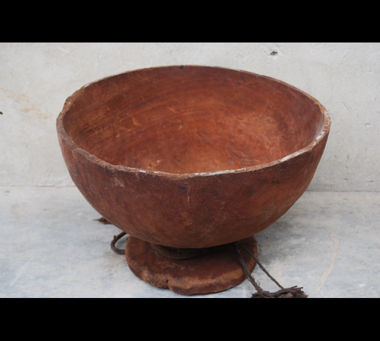A traditional wooden bowl
